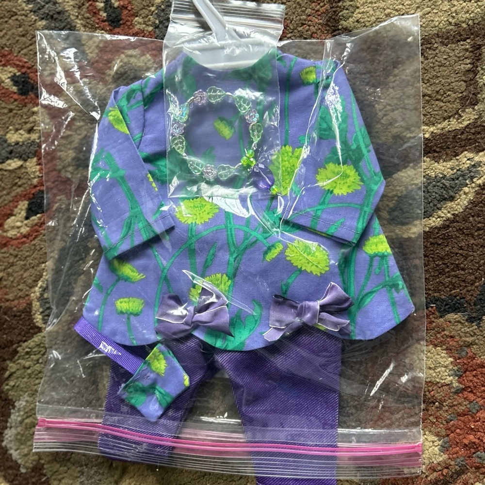 Floral Purple Kids Outfit Set